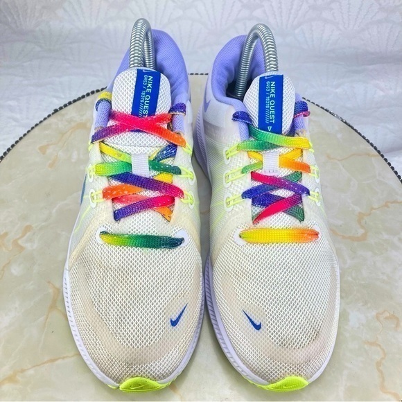 Nike Quest 4 Summit Womens Size 7.5 Shoes White Royal Athletic Running Sneakers - Picture 4 of 10